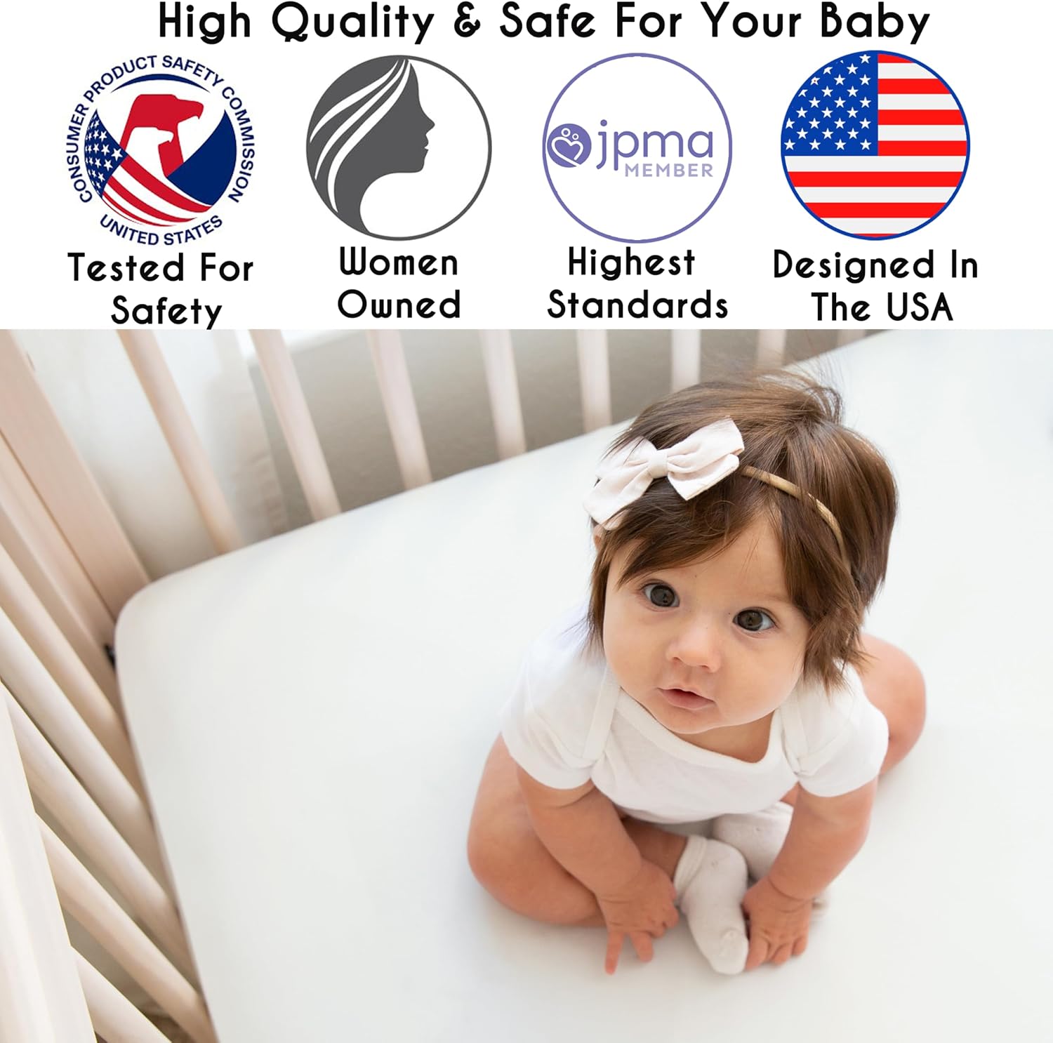 Sweet Jojo Designs 4-Piece Baby Crib Bedding Set (Pink Shabby Chic) for Girls, Infants/Nursery incl. Blanket, Fitted Sheet, Skirt, Diaper Stacker (Elegant, Diamond, Blush, Princess Harper Collection)