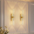 camuucci Battery Operated Wall Sconces Set of 2 Rechargeable Battery Powered Wall Light with 12000mAh Not Hardwired Dimmable Wall Lamp Fixtures for Bedroom Living Room Gold 15.3 Inches
