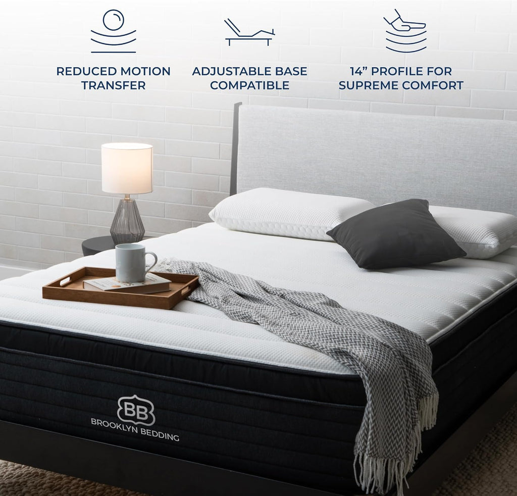 Brooklyn Bedding Select 14' Gel Memory Foam Hybrid Mattress, Full