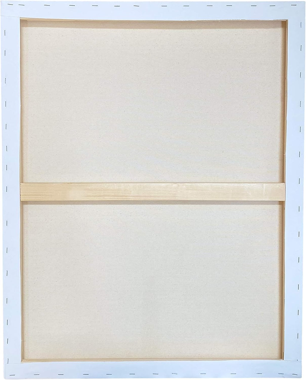 milo Stretched Artist Canvas | 30x40 inches | 4 Pack | 1.5' inch Thick Gallery Profile | 11 oz Primed Large Canvases for Painting, Ready to Paint Art Supplies for Acrylic, Oil