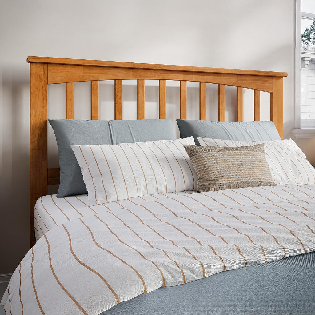 AFI, Mission Full Solid Wood Headboard, Light Toffee