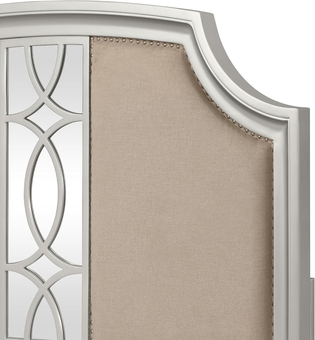 New Classic Furniture Reflections Wood Queen Bed, Silver