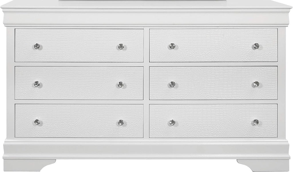 White Full 5PC Bedroom Set