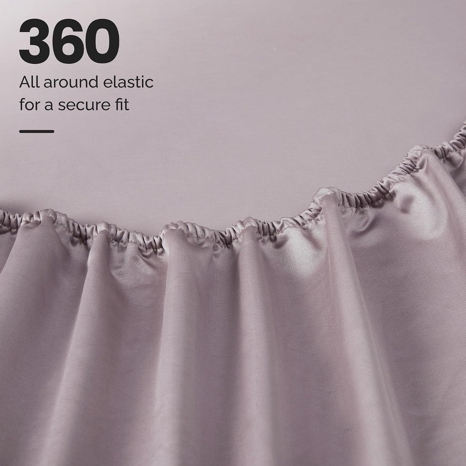 Superior 1200 Thread Count Egyptian Cotton Sheet Set, Bedroom Sheets, Modern Home Essentials, Luxury Bedding, 1 Elastic Deep Pocket Fitted Bed Sheet, 1 Flat Sheet, 2 Pillowcases, King, Zephyr