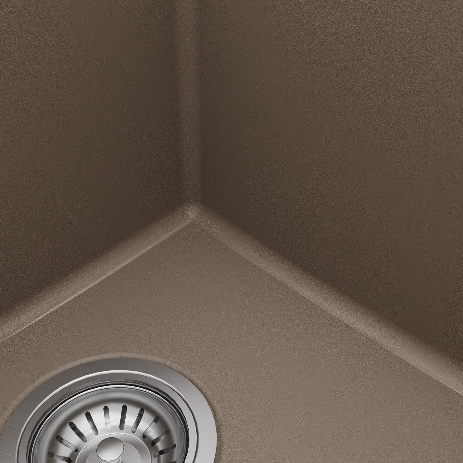 Karran QU-810 32' Undermount Double Equal Bowl Quartz Kitchen Sink Kit in Concrete