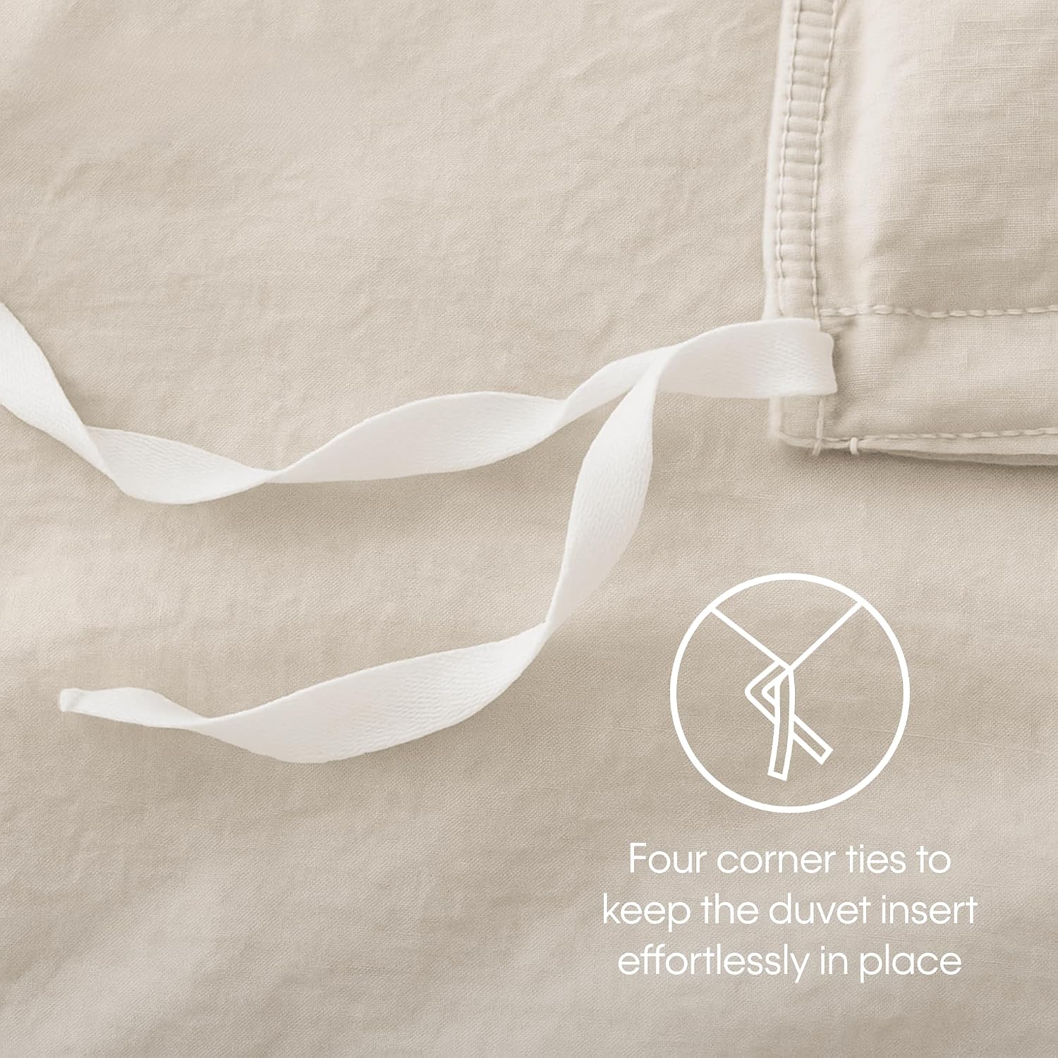 Calvin Klein - King Duvet Cover Set, Relaxed Garment Washed Cotton Percale Bedding with Shams, Button & Corner Tie Closure, Oeko-Tex Certified (Modern Cotton Washed Percale Blue)