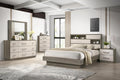 5 Pc Full Bedroom Set Made with Wood in Beige Brown