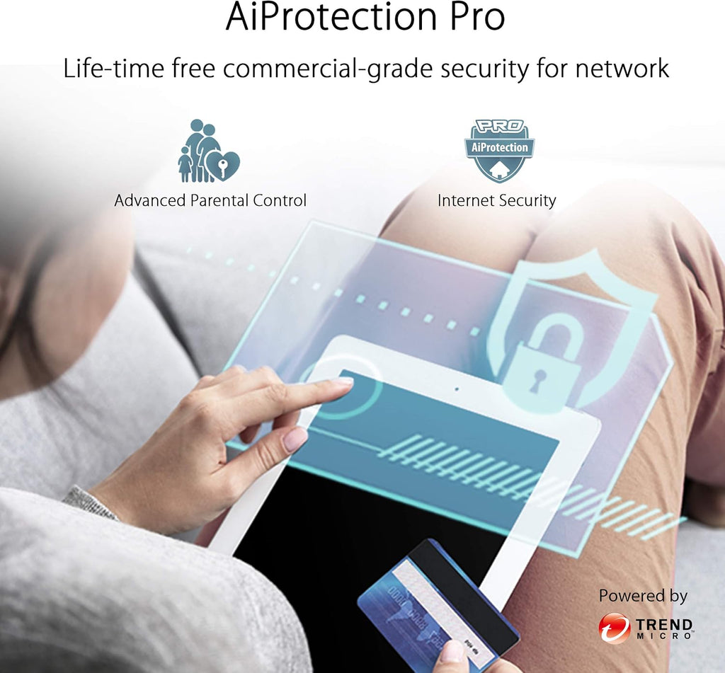 ASUS ZenWiFi AC3000 Tri-Band Mesh WiFi System (CT8 2PK) - Whole Home Coverage up to 5400 sq.ft & 4+ Rooms, AiMesh, Included Lifetime Internet Security, Easy Setup, 3 SSID, Parental Control, Charcoal