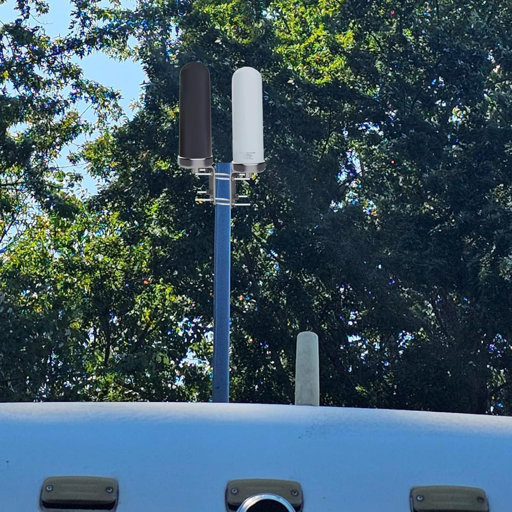 SMA TS9 Outdoor 5g Router Antenna, Omni Directional 4G LTE MIMO Antennas 5G for T-Mobile,Verizon, AT&T, Modem, Router with 2X 10meter RG58 Cable/Mount Pole