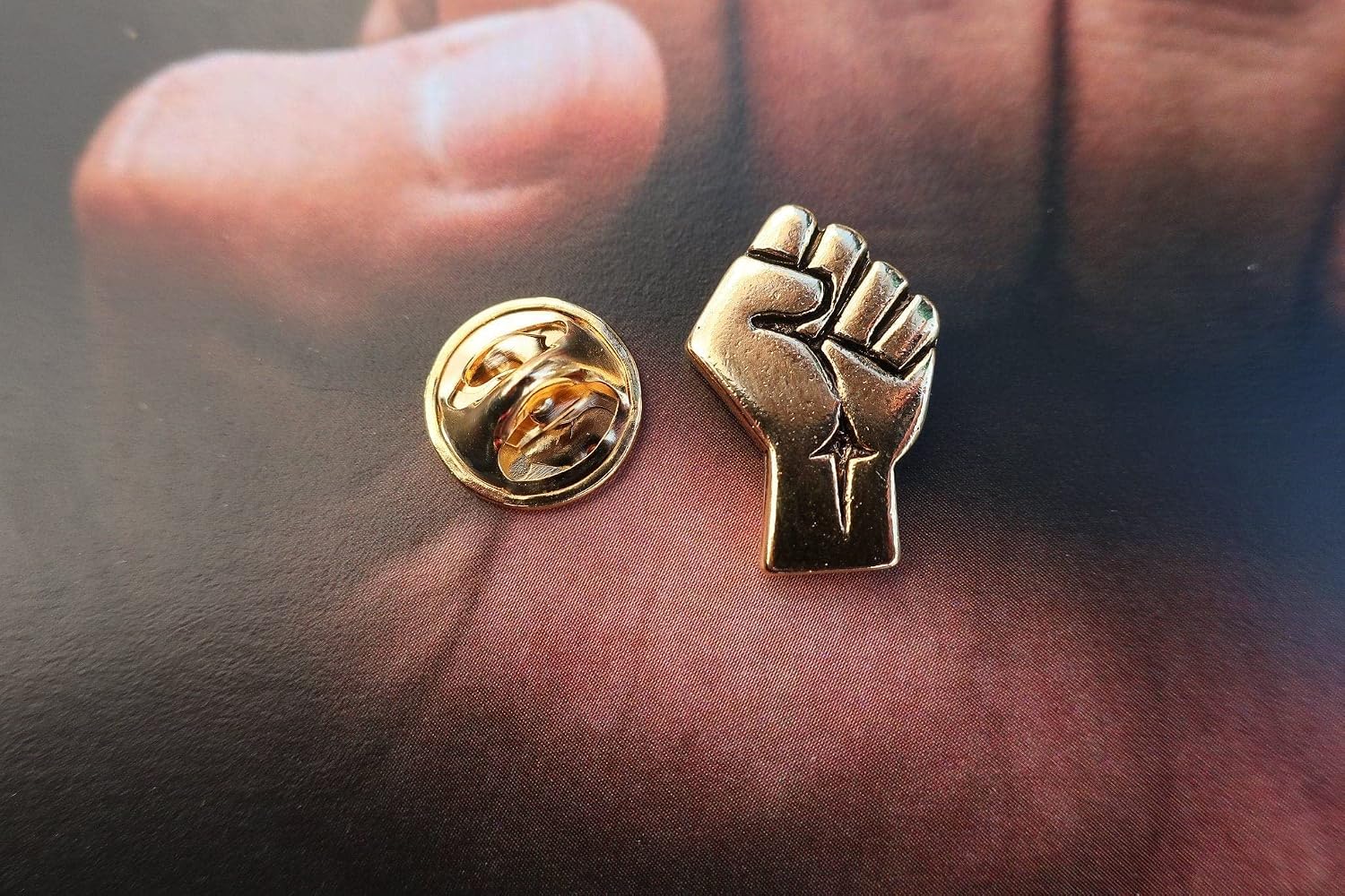 Jim Clift Design Civil Rights Gold Lapel Pin