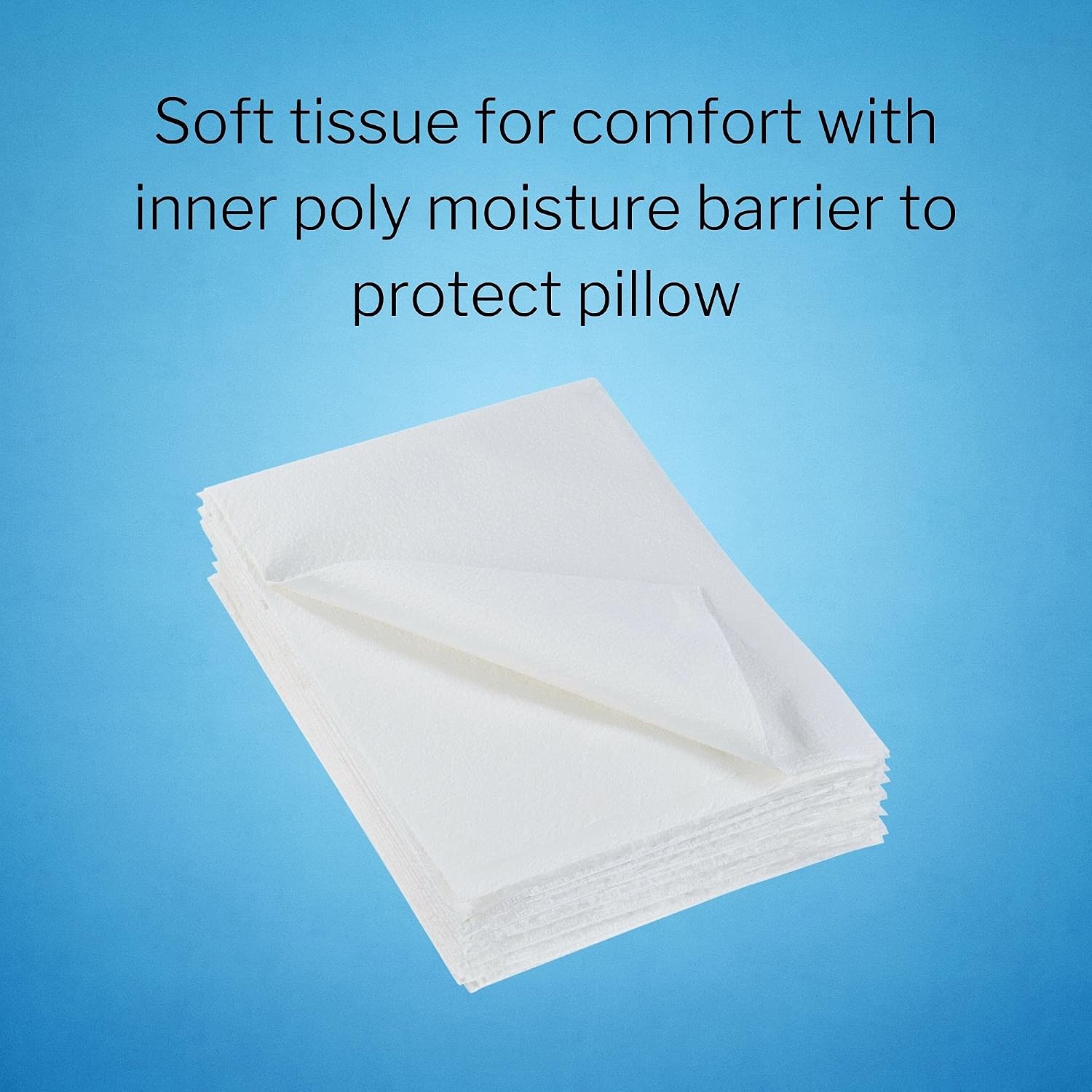 McKesson Disposable Pillow Case Covers [500 Count] Bulk Pillowcase, Single-Use for Medical Hospital Travel, Standard Size, White, 21 in x 30 in