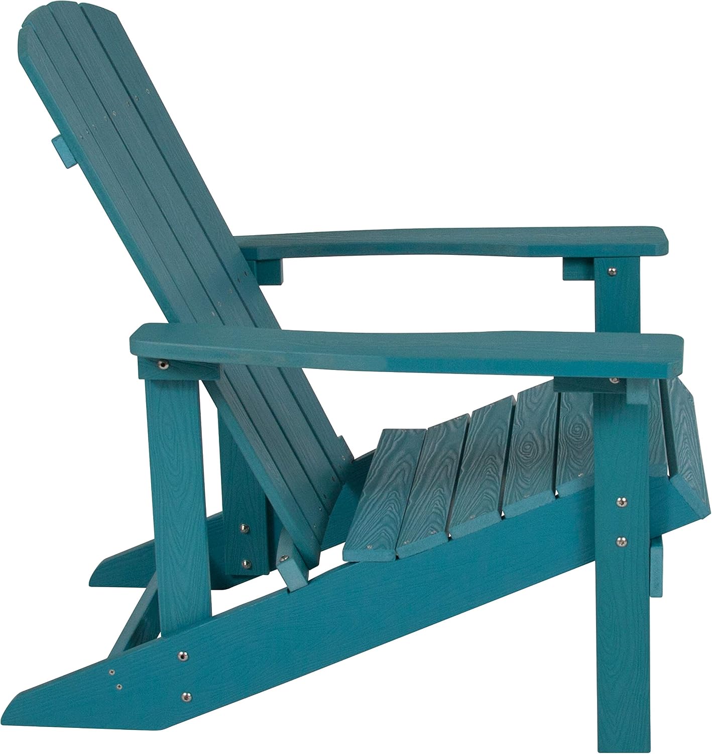 Flash Furniture Charlestown Poly Resin Adirondack Chair - Sea Foam - All Weather - Indoor/Outdoor - Set of 2