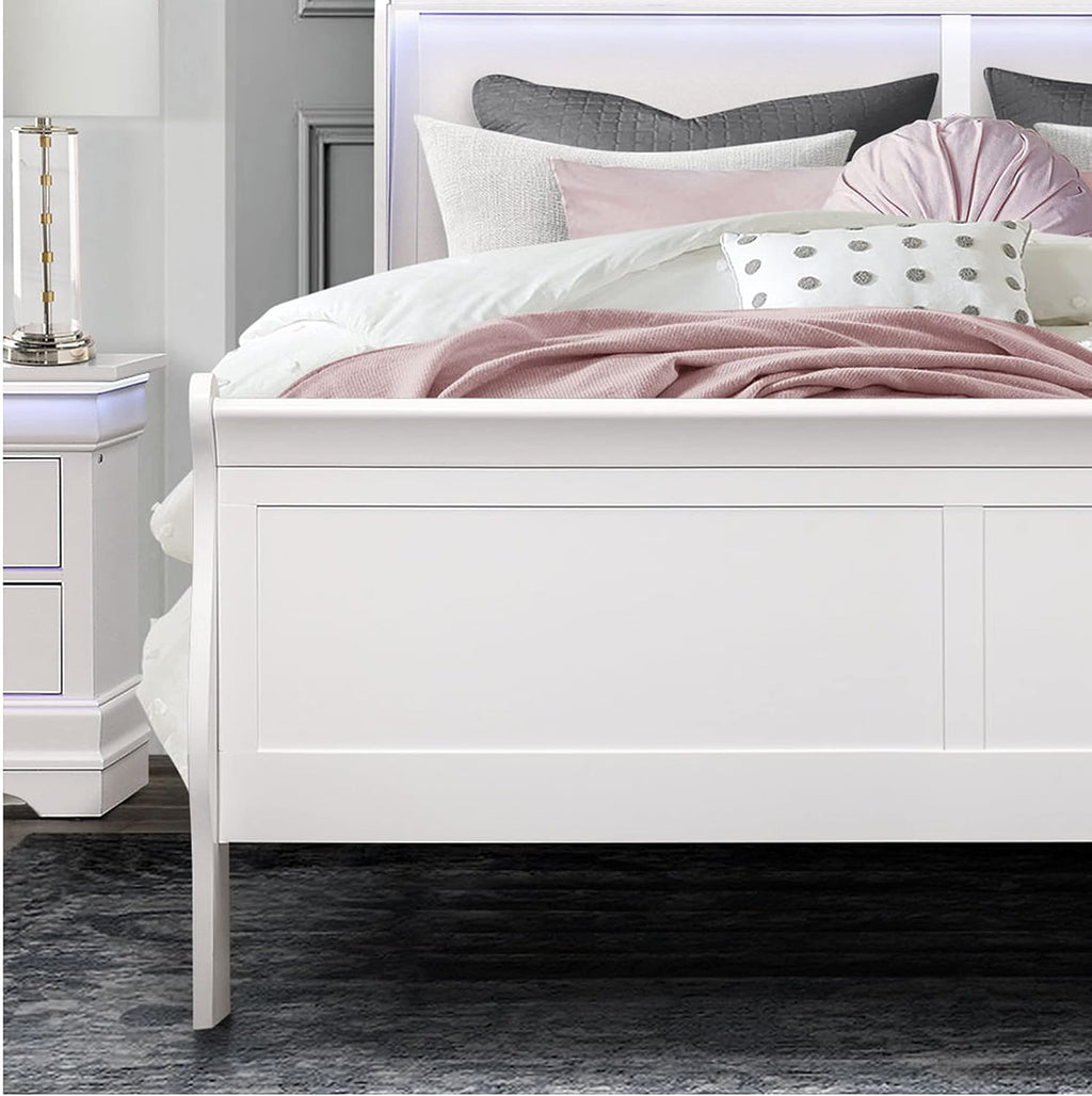 Global Furniture USA Charlie White Full Bed