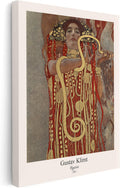 Poster Master Vintage Gustav Klimt Canvas - Retro Hygieia Print - Greek Goddess of Health Art - Classic Symbolism Painting - Art Nouveau - Aesthetic Living Room Decor - 24x32 STRETCHED Canvas