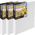 Creative Mark The Edge Deluxe Cotton 1-1/2' Deep Stretched Canvas for Painting, 8x48 Pack of 3, 14oz. Primed Weight, Universal Archival Priming, Medium Tooth, Hand-Stretched Canvas for Painters
