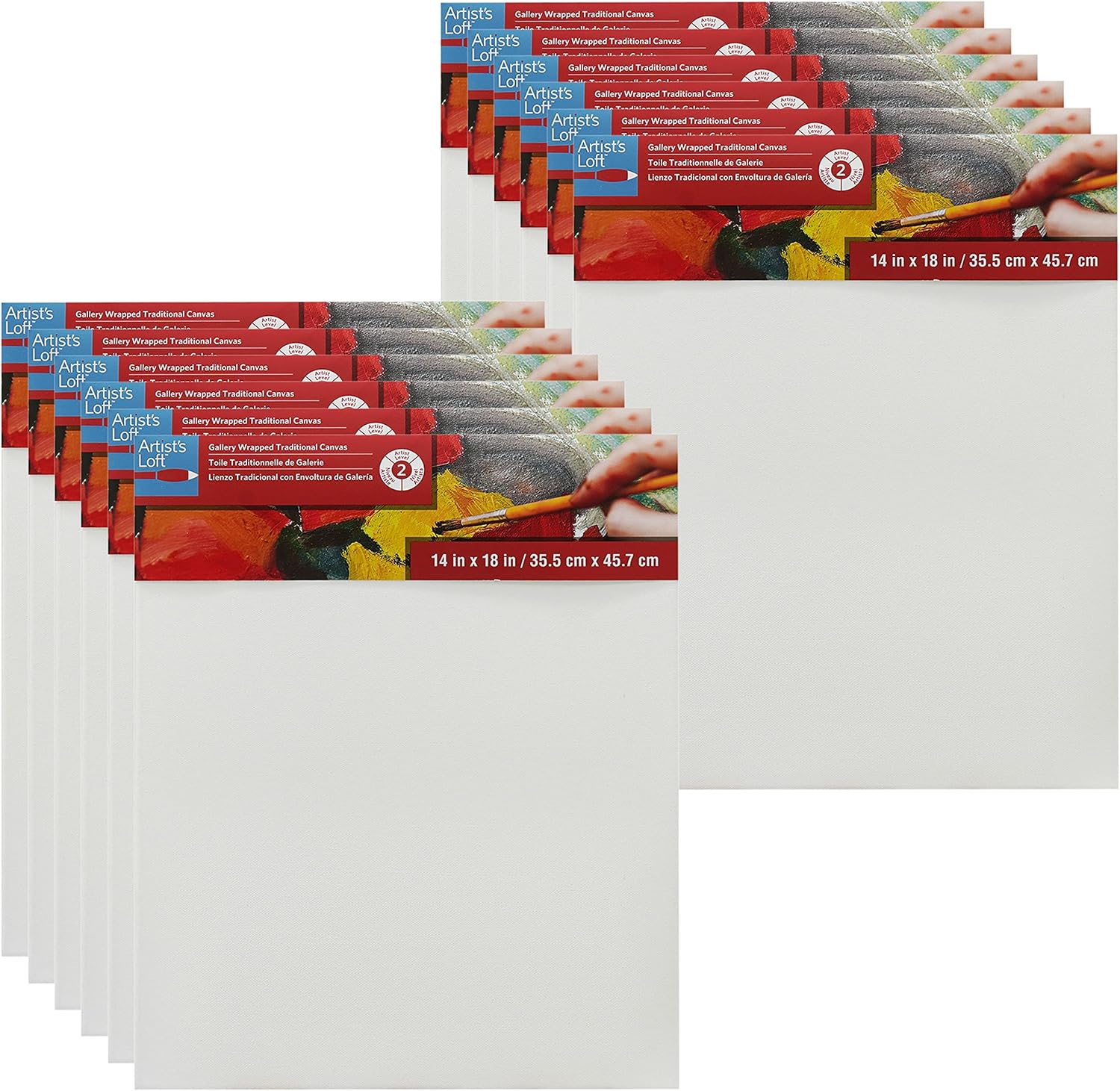 Artist's Loft Level 2 Gallery Wrapped Traditional Canvas, 12 Pack
