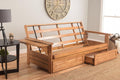Kodiak Futons Phoenix Futon in Butternut Finish with Storage Drawer, Full, Model:760707