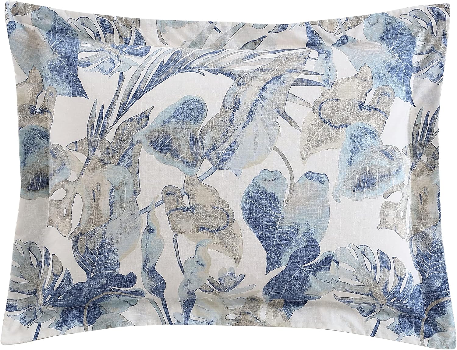 Tommy Bahama - Queen Comforter Set, Cotton Reversible Bedding with Matching Shams & Bedskirt, Super Soft Bedding Set (Raw Coast Blue, Queen)