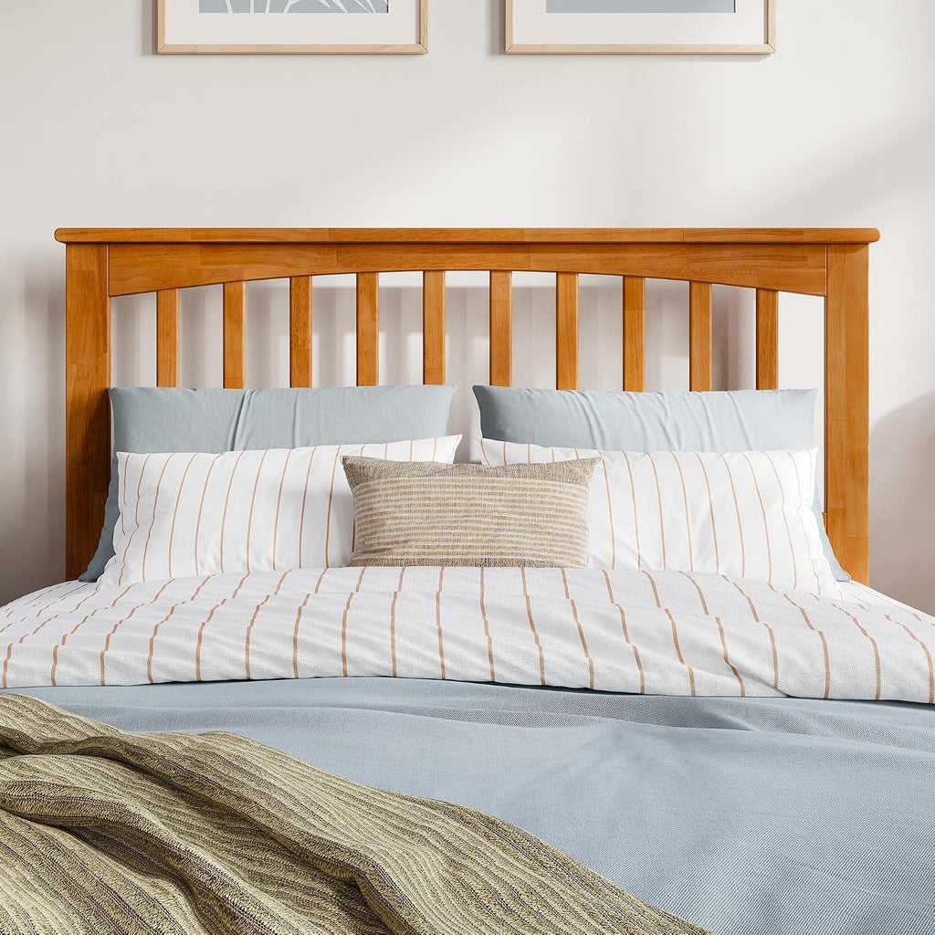 AFI, Mission Full Solid Wood Headboard, Light Toffee