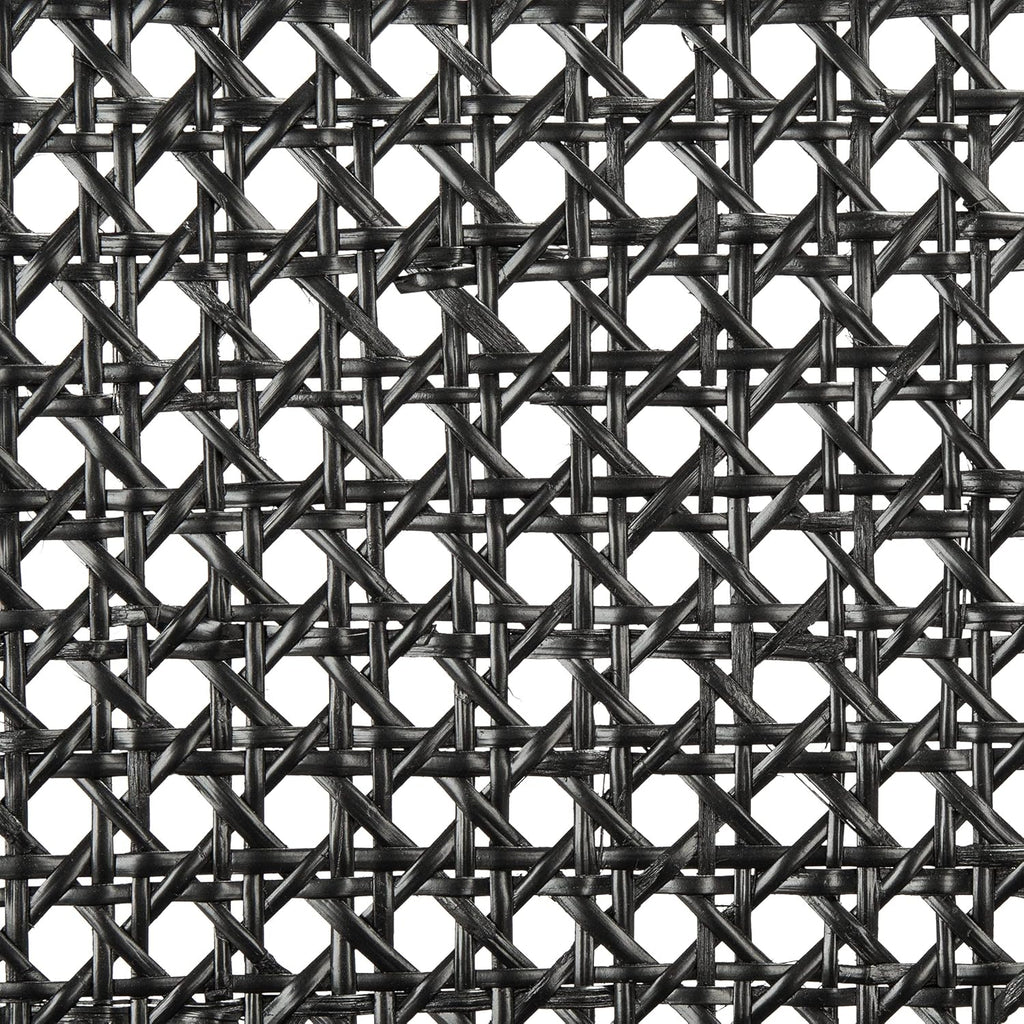 SAFAVIEH Home Collection Reinhardt Rattan Cushion Dining Chair (Set of 2) -Fully Assembled DCH8800C-SET2, Black/Grey