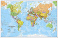 Maps International Small Political World Wall Map - Pinboard - 18 x 24