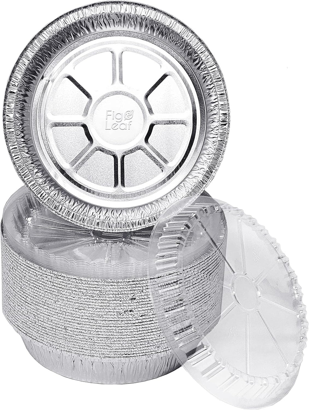 (360 Pack) Premium 6-Inch Round Foil Pans with Plastic Dome Lids l Heavy Duty l Disposable Aluminum Tin for Roasting, Baking, or Cooking