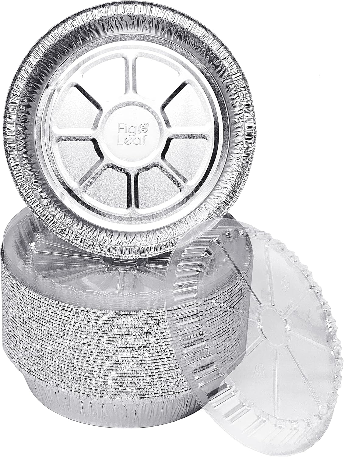 (360 Pack) Premium 6-Inch Round Foil Pans with Plastic Dome Lids l Heavy Duty l Disposable Aluminum Tin for Roasting, Baking, or Cooking