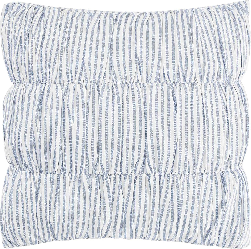 Laura Ashley – Queen Comforter Set, Cotton Bedding with Matching Shams & Bonus Decorative Pillows, Medium Weight, Floral Bedroom Decor, 7-Piece, College Dorm Room Essentials (Nora Blue)