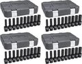 GEARWRENCH 10 Pc. 1/2' Drive 6 Pt. Deep Universal Impact Socket Set, Metric - 84945N (Pack of 4)
