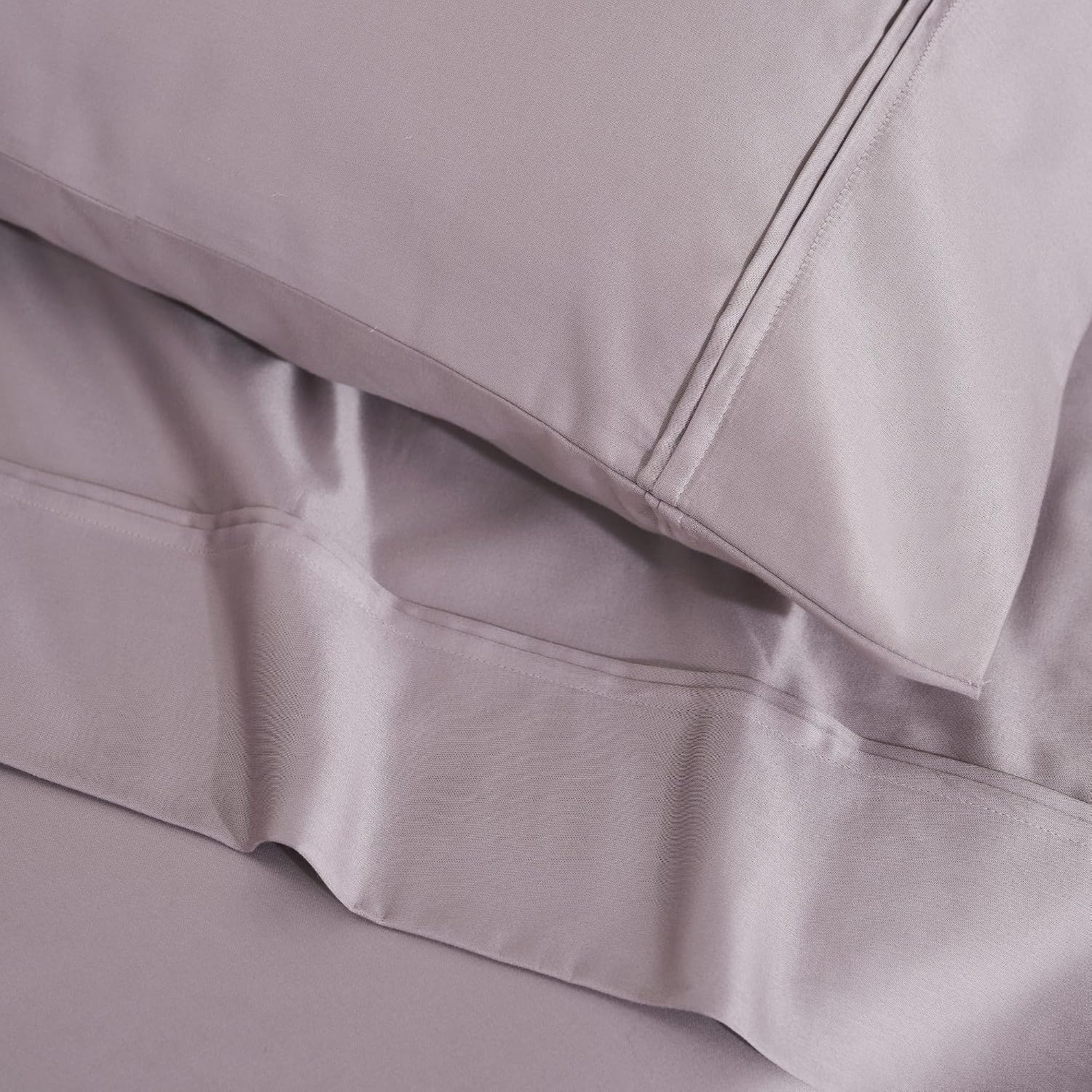 Superior 1200 Thread Count Egyptian Cotton Sheet Set, Bedroom Sheets, Home Essentials, Luxury Bedding, 1 Elastic Deep Pocket Fitted Bed Sheet, 1 Flat Sheet, 2 Pillowcases, California King, Zephyr