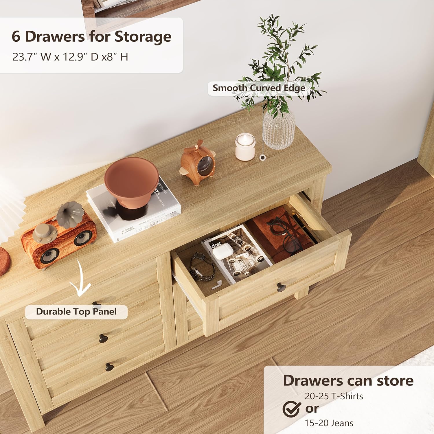 Full Size 3PCS Bedroom Sets, Platform Bed Frame with Double Sliding Door Storage Headboard and USB, 3-Pieces Bedroom Sets with Cabinet and Nightstands, Kids Adults, Natural
