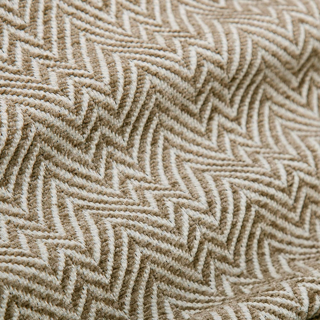 HiEnd Accents Chenille Herringbone 3 Piece King Duvet Set, Light Tan, Timeless Classic Modern Rustic Woven Tweed Luxury Bedding Set, 1 Duvet Cover and 2 Pillowcases