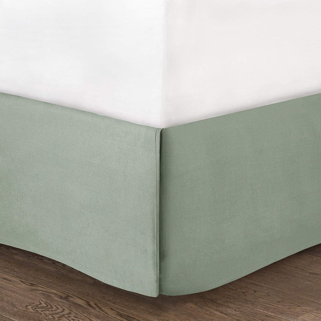 Madison Park Daybed Cover Set Damask Quilted Cover for Daybeds, All Season, Pre-Washed Cotton-Filled Coastal Bedding Scallop Edge, Shams, Bedskirt, Décor Pillows, Tuscany, Seafoam, 39'x75', 6 Piece