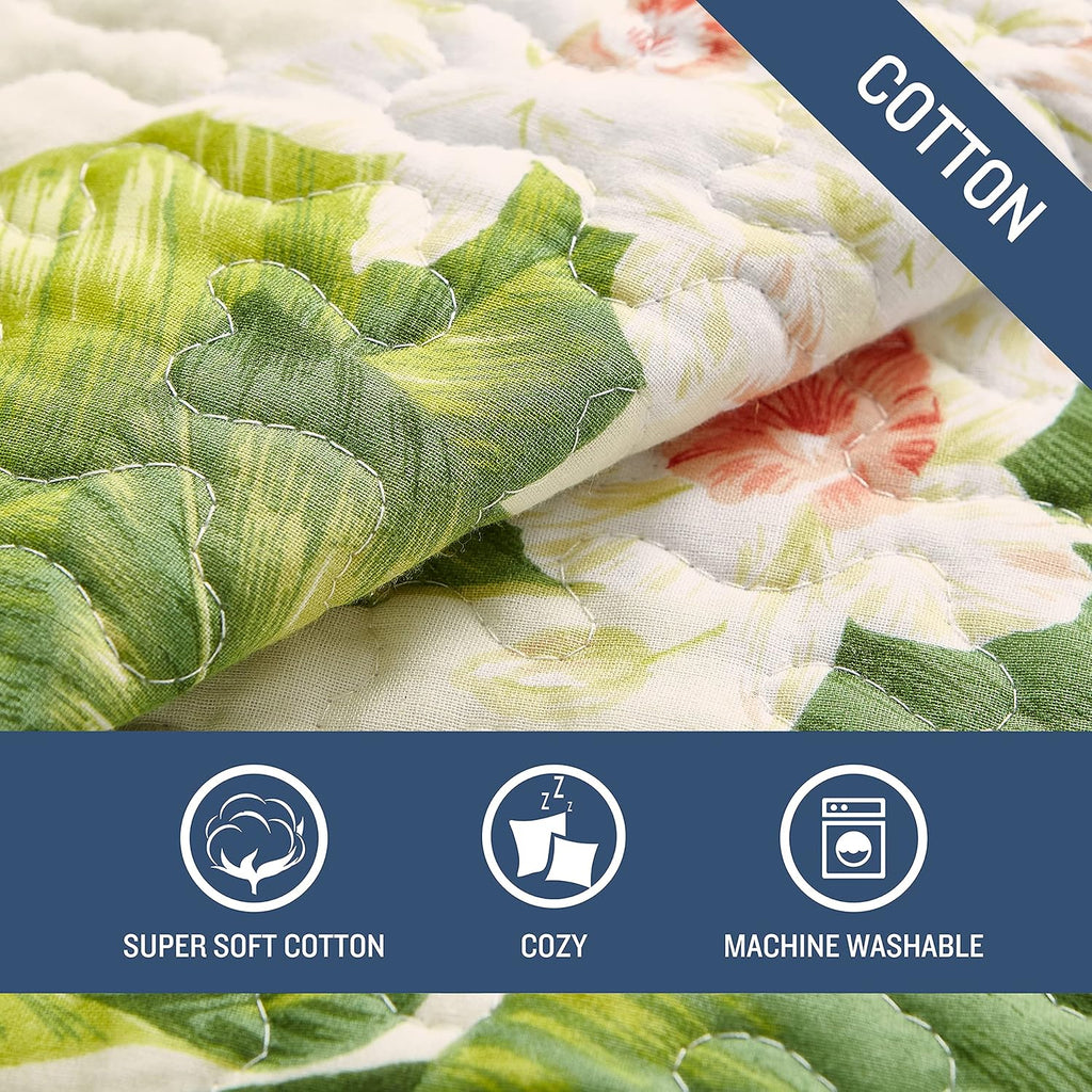 Tommy Bahama - King Quilt Set, Reversible Cotton Bedding with Matching Shams, Coastal Bedding Set for All Seasons (Aregada Dock Ecru Beige, King)