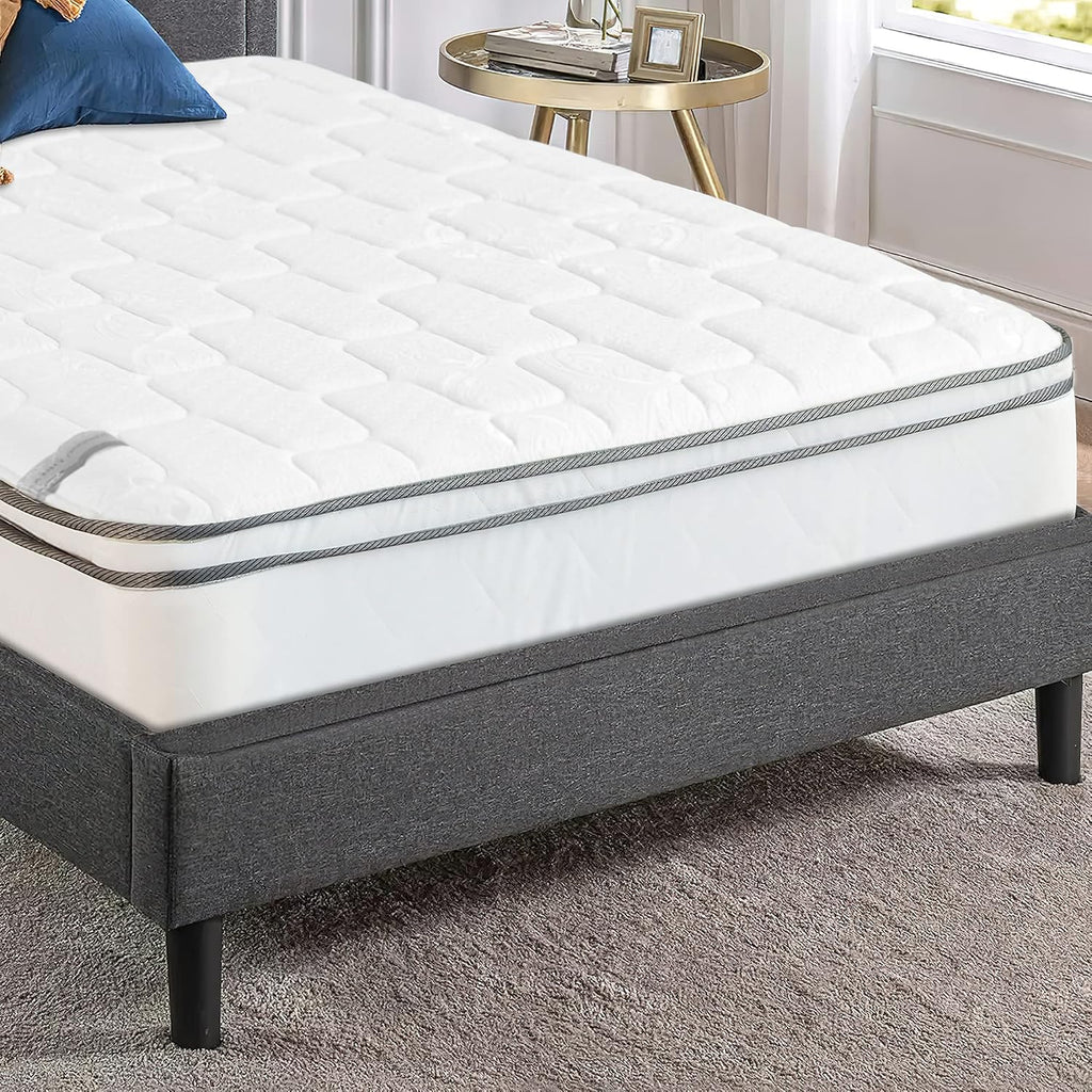 Nutan, 9-Inch Meduim Plush Eurotop Innerspring Mattress, Twin XL