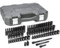 GEARWRENCH 71 Piece 1/4' Drive 6 Point Standard & Deep Universal Impact SAE/Metric Socket Set | 84903