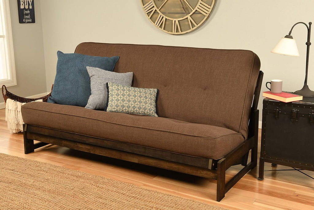 Kodiak Aspen Full-Size Futons, Linen Cocoa Mattress