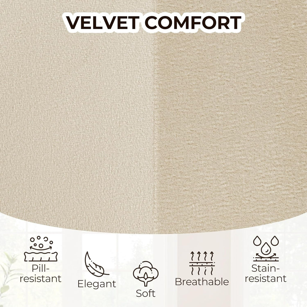 Volans Swivel Accent Chair, Mid Century Modern Dining Room Chairs with Hollow Black Metal Leg, Home Office Desk Chair No Wheels for Living Room, Bedroom, Off White
