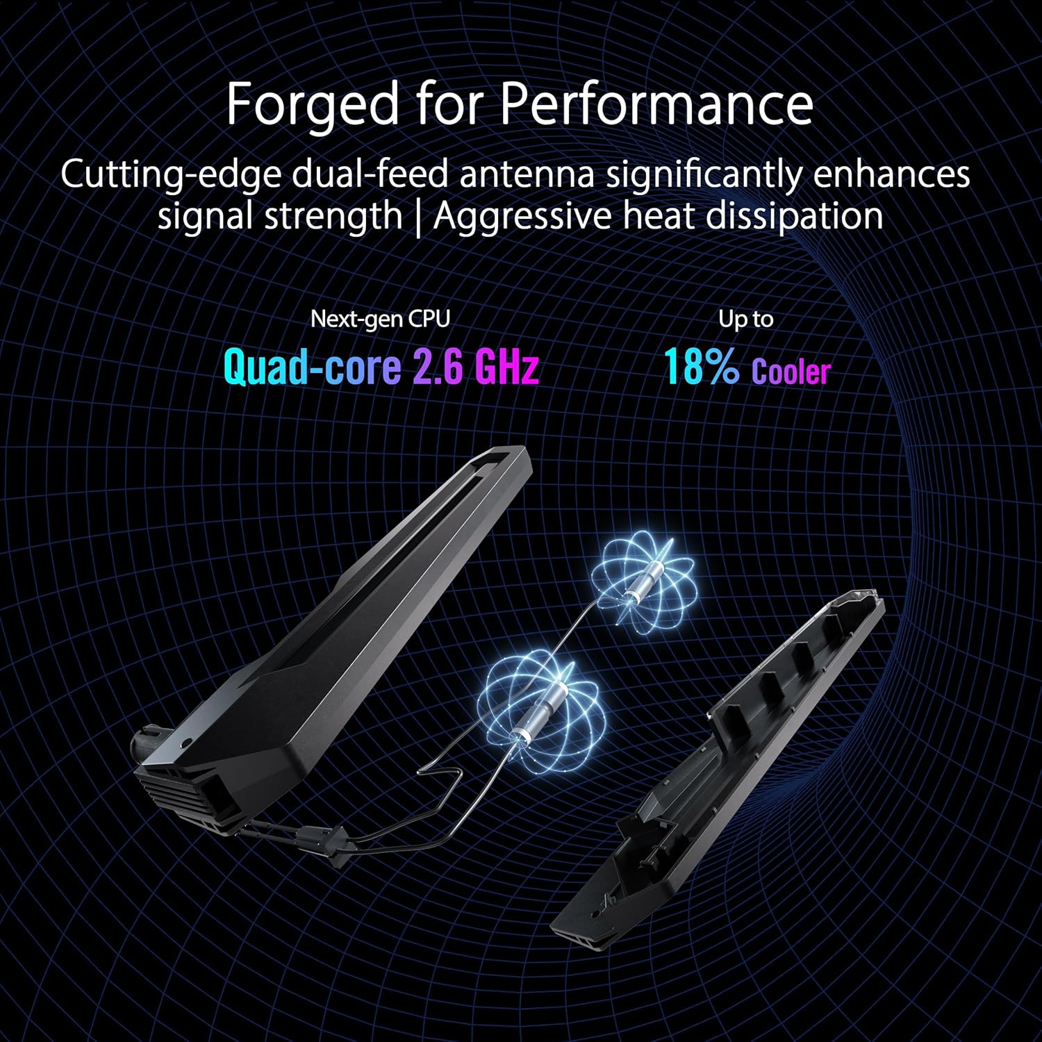 ASUS ROG Rapture GT-BE98 PRO First Quad-Band WiFi 7 Gaming Router Supports 320MHz, Dual 10G Port (Renewed)