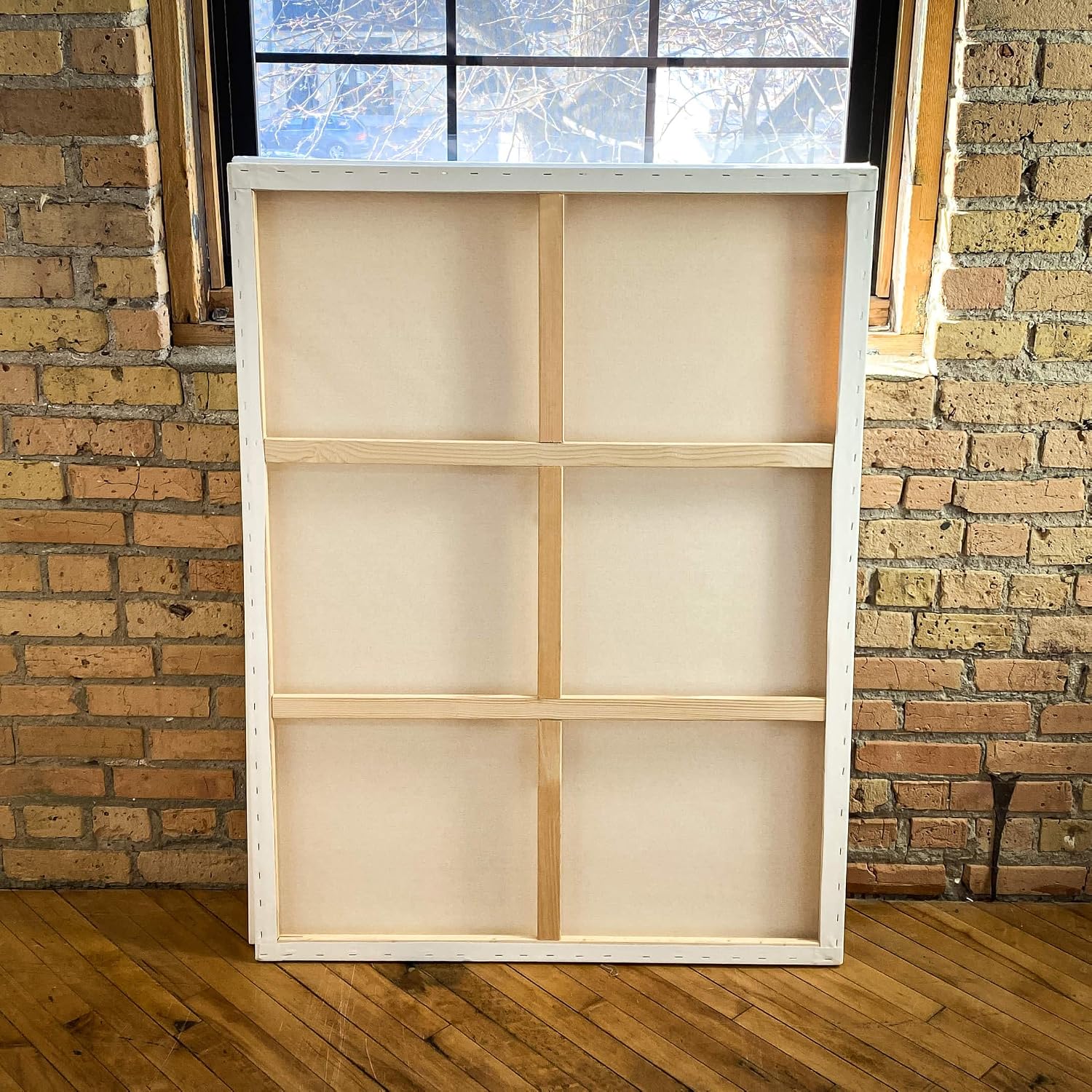 milo Stretched Artist Canvas | 36x48 inches | 2 Pack | 1.5' inch Thick Gallery Profile | 15 oz Primed Large Canvases for Painting, Ready to Paint Art Supplies for Acrylic, Oil