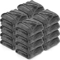 Utopia Bedding Grey 300GSM Fleece Blanket (Throw Size - 50x60 Inch) Luxury Soft Bed Blanket (Bulk Pack of 16)