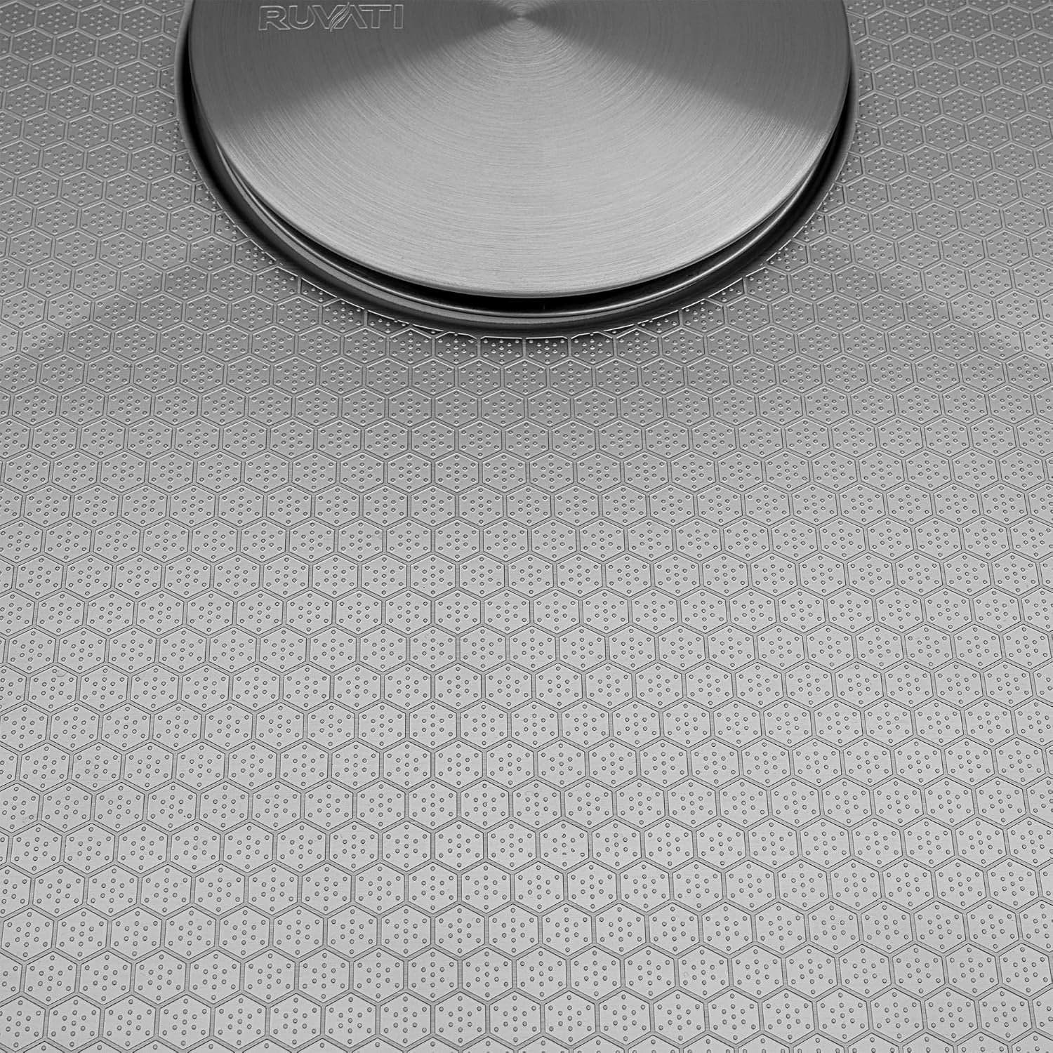 Ruvati Hex Bottom 30-inch Workstation Scratch Resistant Embossed Texture Kitchen Sink Stainless Steel - RVH8630