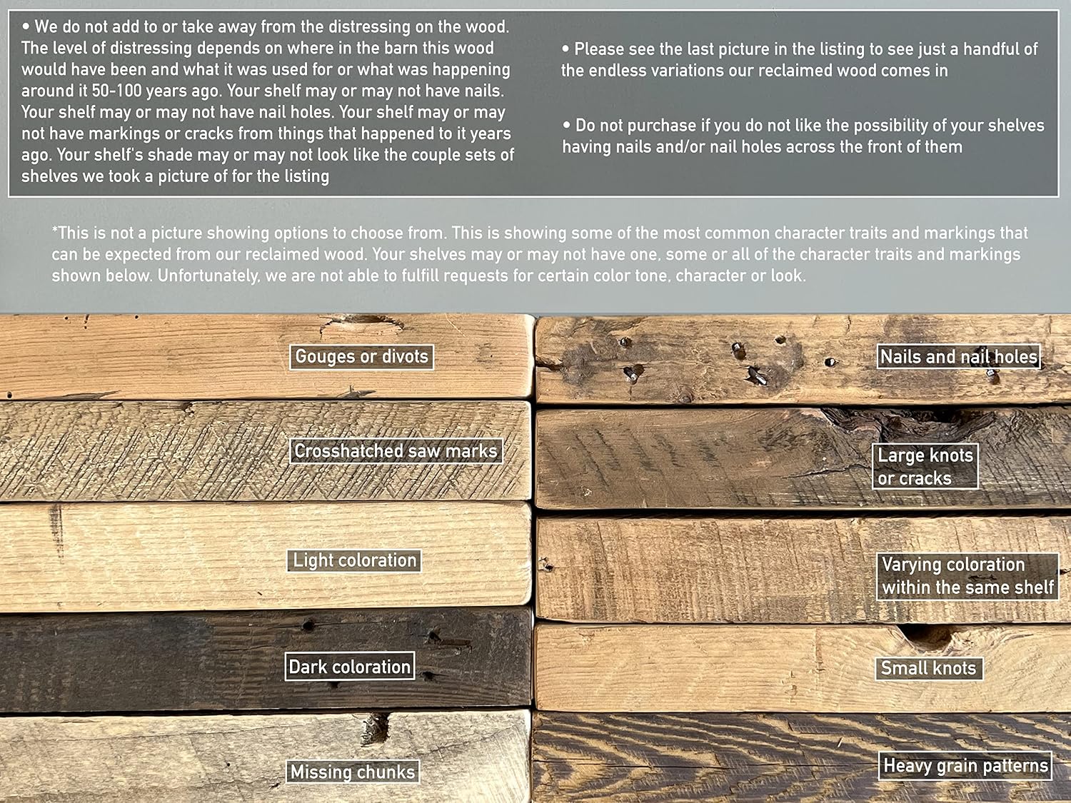 Urban Legacy Accent Shelves | Reclaimed Barn Plank | Set of 2 with Full Brackets (Natural 18'x 7'x 2')