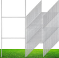Zonon 200 Pcs H Stakes for Yard Signs 16.5'' x 7'' Heavy Duty Metal H Frame Wire Stakes Weatherproof Metal Holder for 4mm 5mm Corrugated Signs Guidepost Yard Decoration