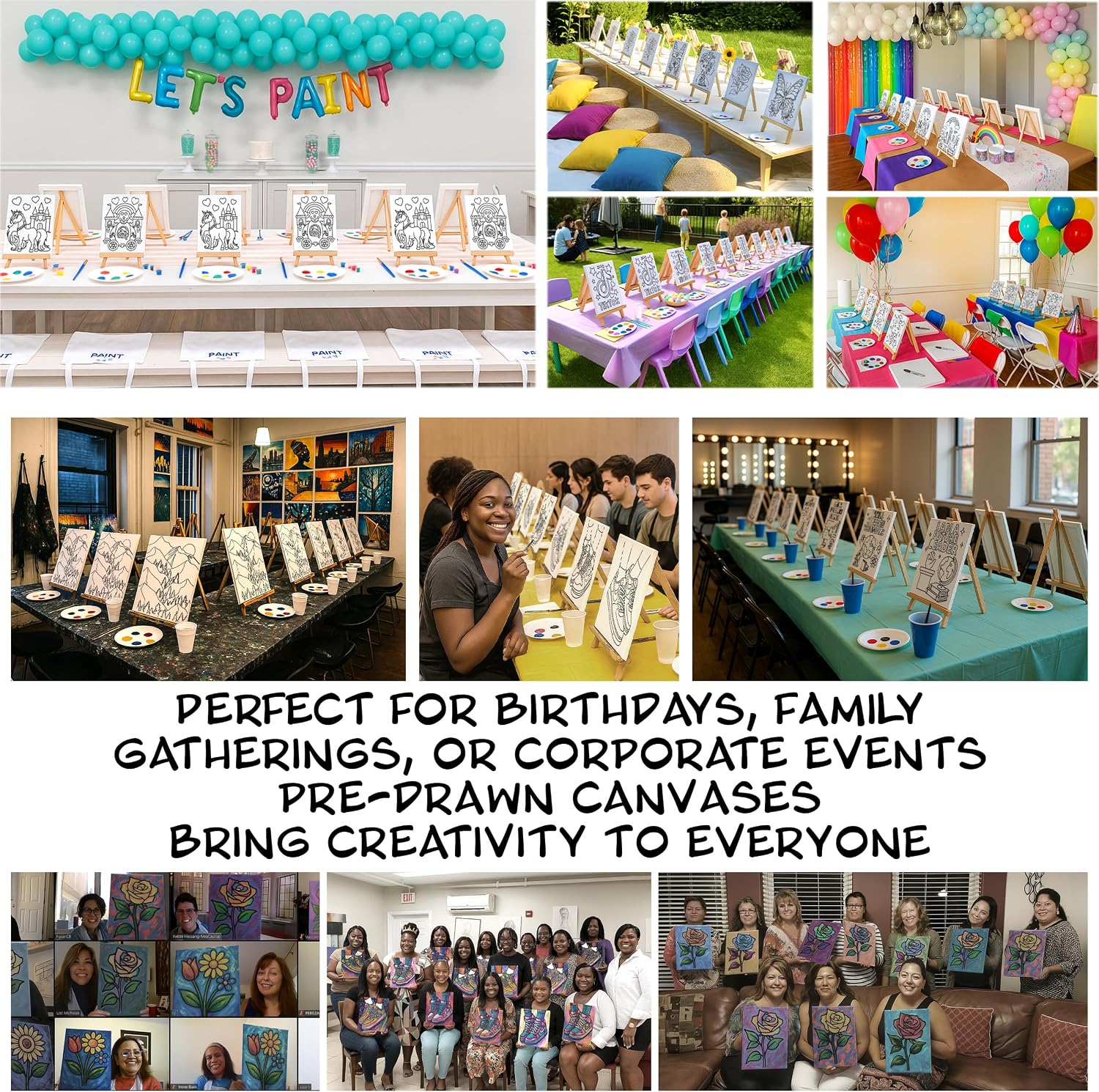 11x14 Sneakers Pre Sketched Canvas 28 Pack Sip And Paint Kit Bulk School Supplies Classroom Carnival Corporate Workshop Fundraiser Activity