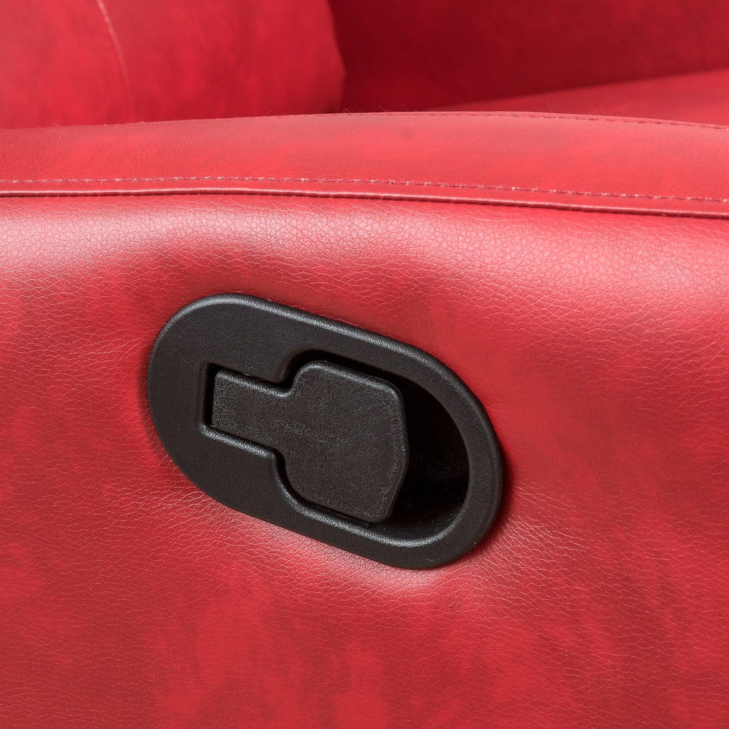 Christopher Knight Home Samedi PU Recliner, Oxblood Red