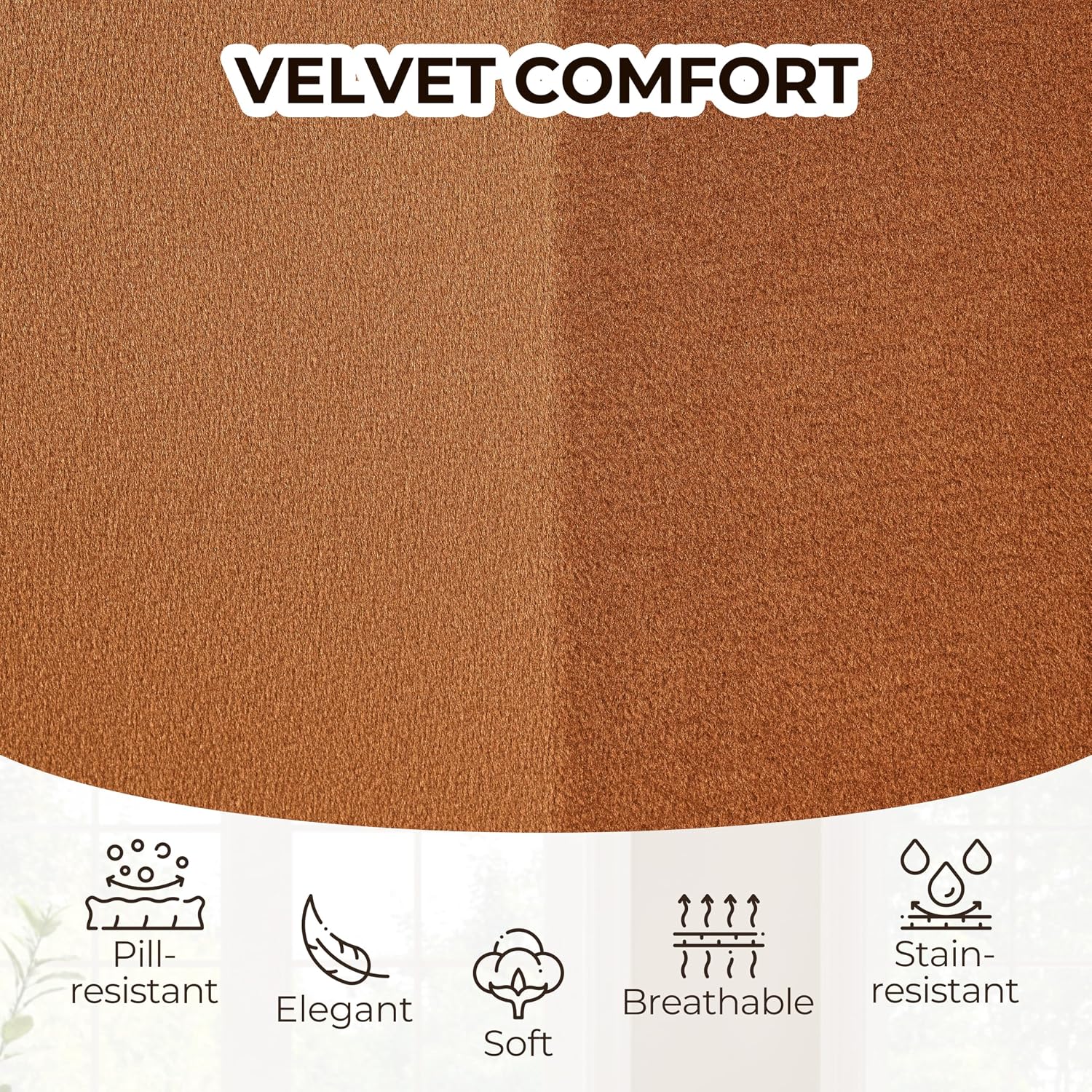 Volans Swivel Accent Chair, Mid Century Modern Swivel Desk Chair with Hollow Brushed Gold Plated Legs Office Chairs for Living Room, Dining Room, Small Space, Cinnamon