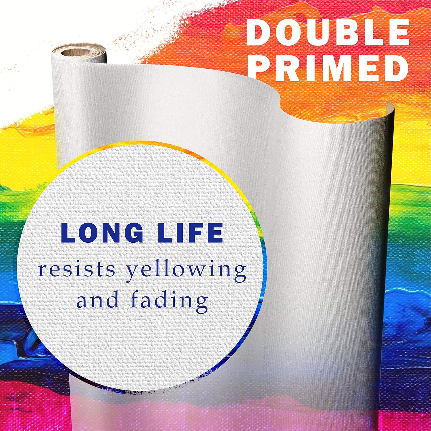 VViViD Double Primed Cotton Canvas 36' Wide Roll Choose Your Size! (100ft x 36')