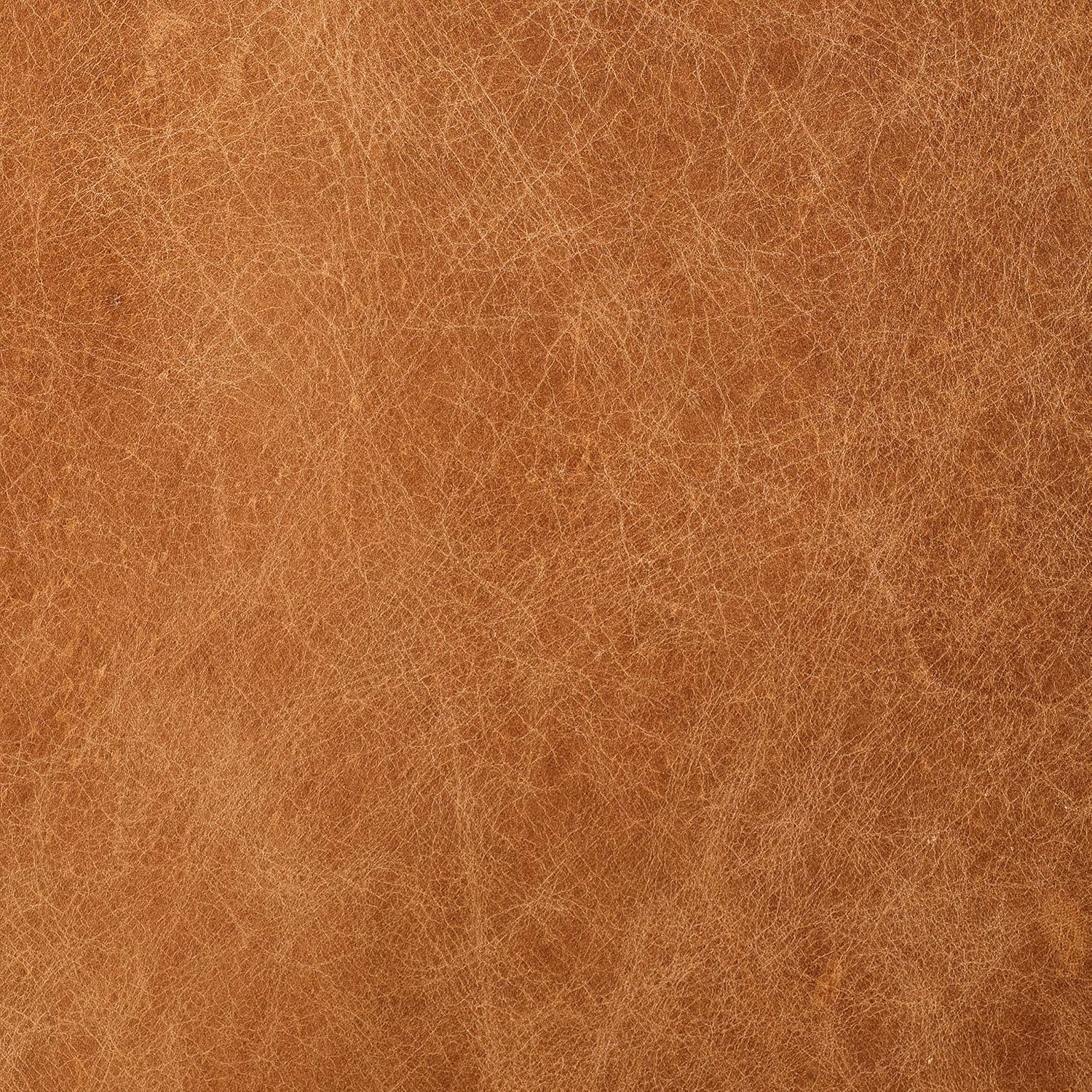 Poly & BARK Truro Queen Bed Headboard Cushion Set in Full-Grain Pure-Aniline Italian Tanned Leather in Cognac Tan